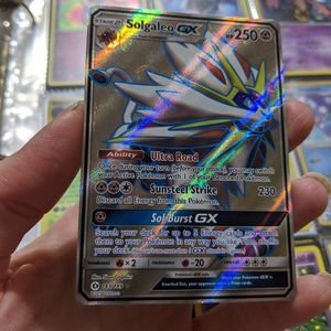 🆕Ultra Rare Solgaleo GX Full Art Holographic Card